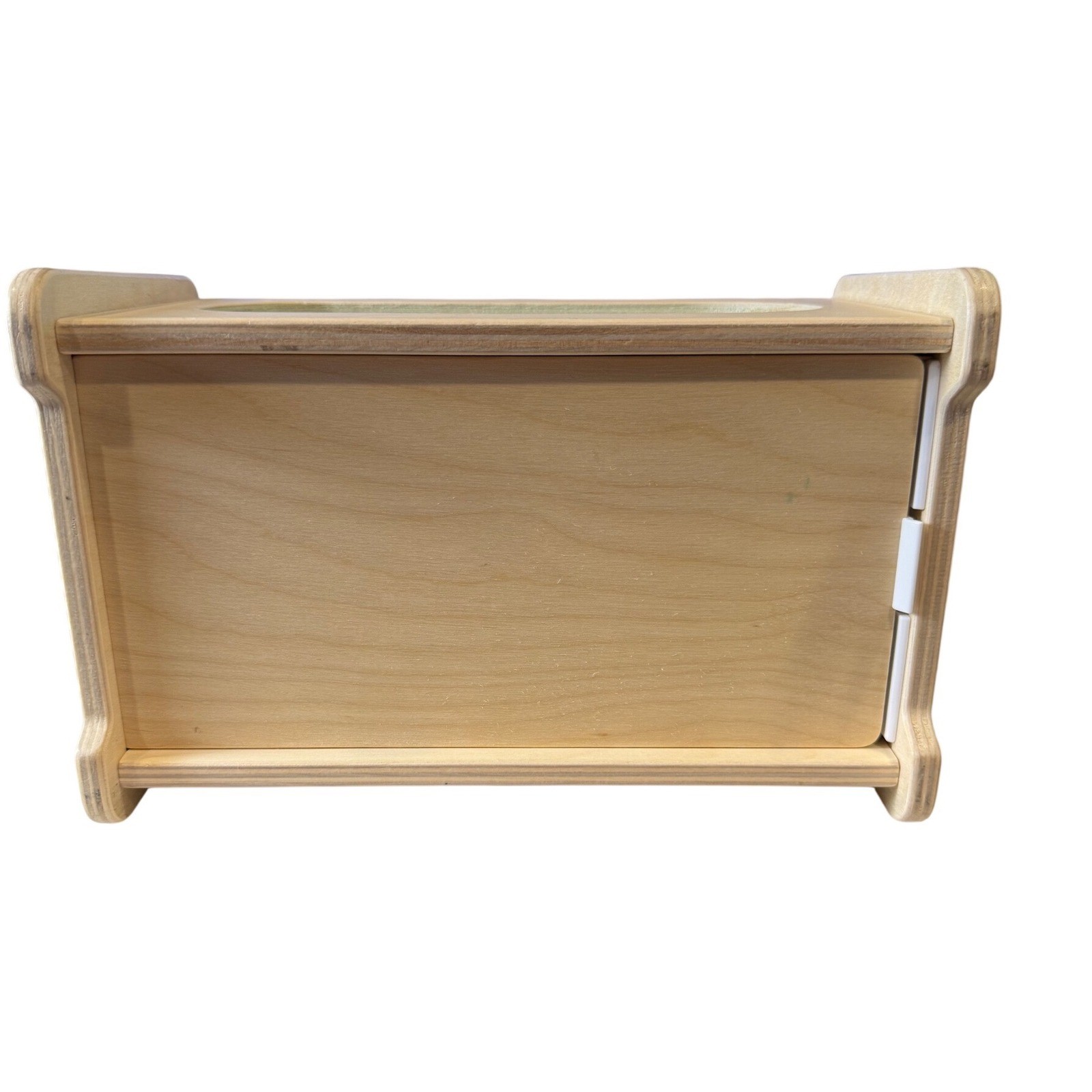 Lovevery Mystery Box Wooden Montessori Sensory Tactile Toy Teal STEM Box Only
