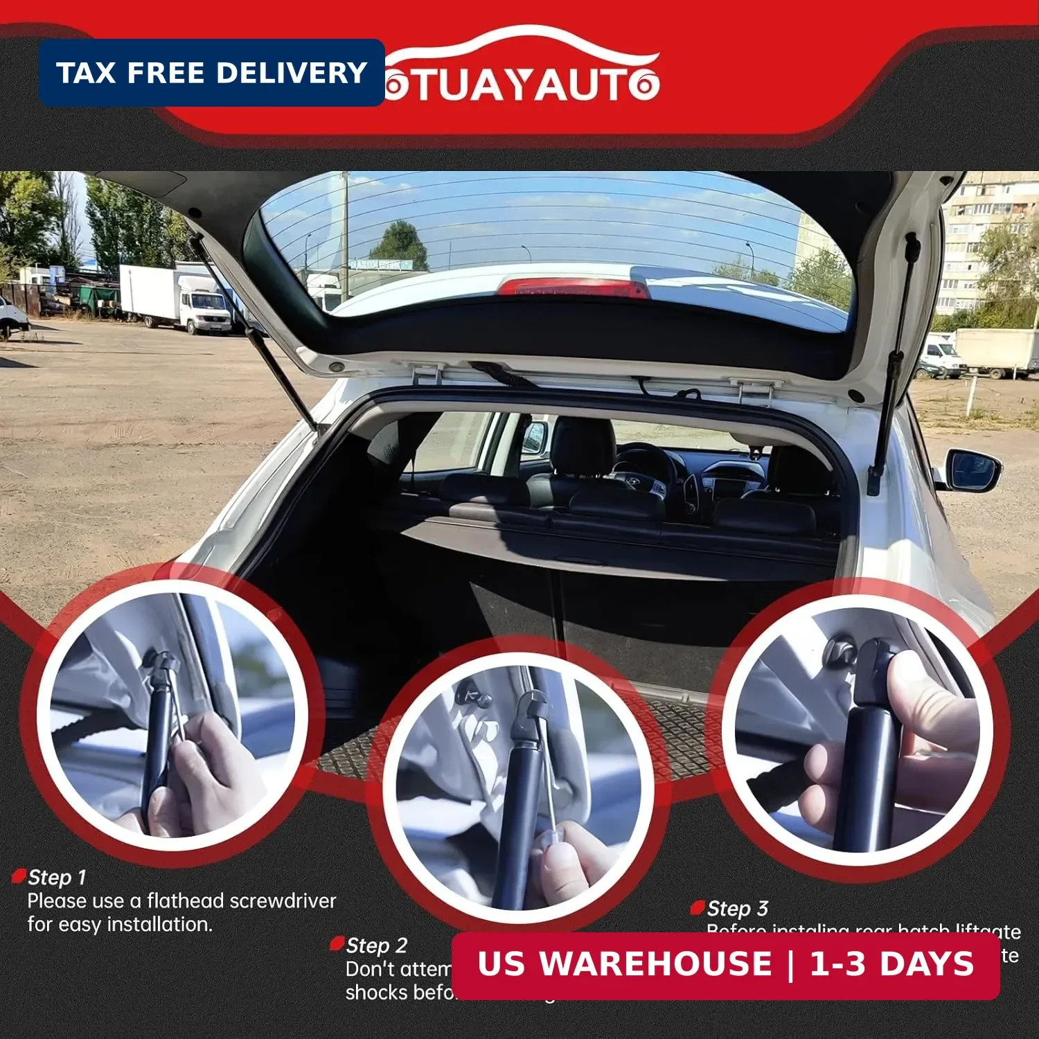 OTUAYAUTO Rear Hatch Struts – Replacement for 1996-2002 Toyota 4Runner Rear lift