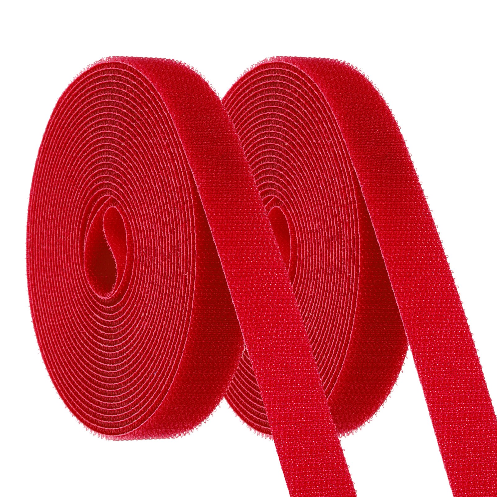 2pcs Carpet Marker Strips 0.8 Inch x 16.4 Ft, Floor Markers Nylon Strip, Red