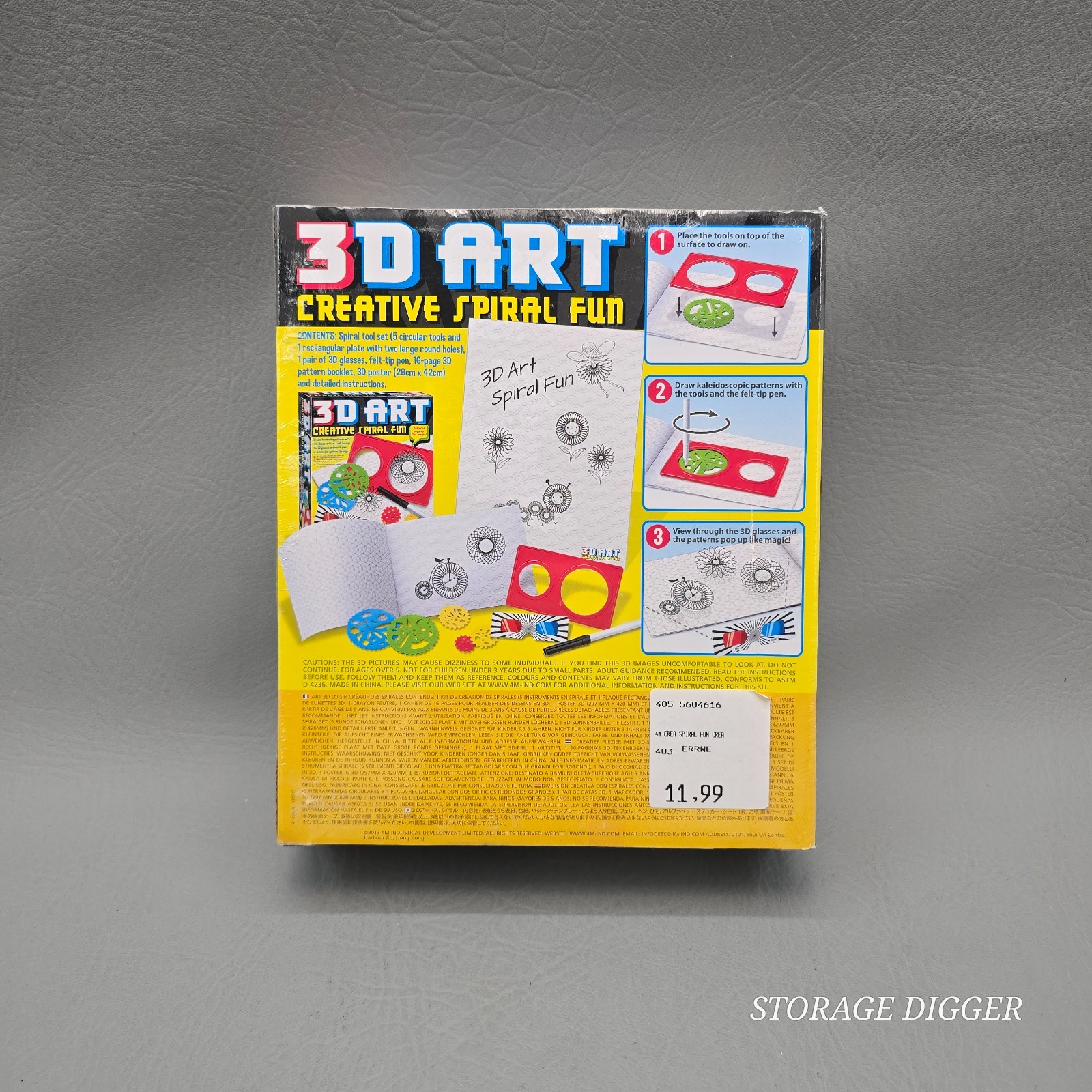 NEW 2013 4M 3D Art Creative Spiral Fun Tool Set Spirograph China