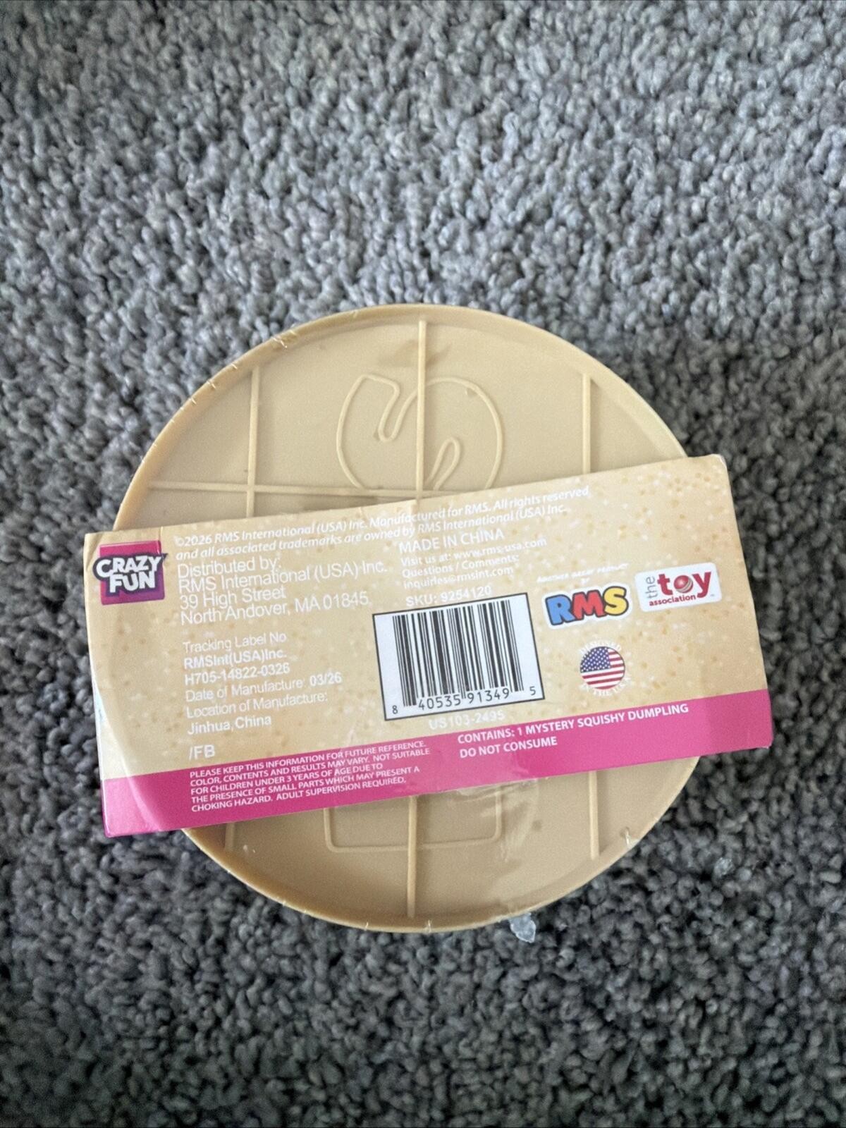 Crazy Fun Mystery Dumpling Seashell Edition Squishy Bun Sealed Viral RMS NEW