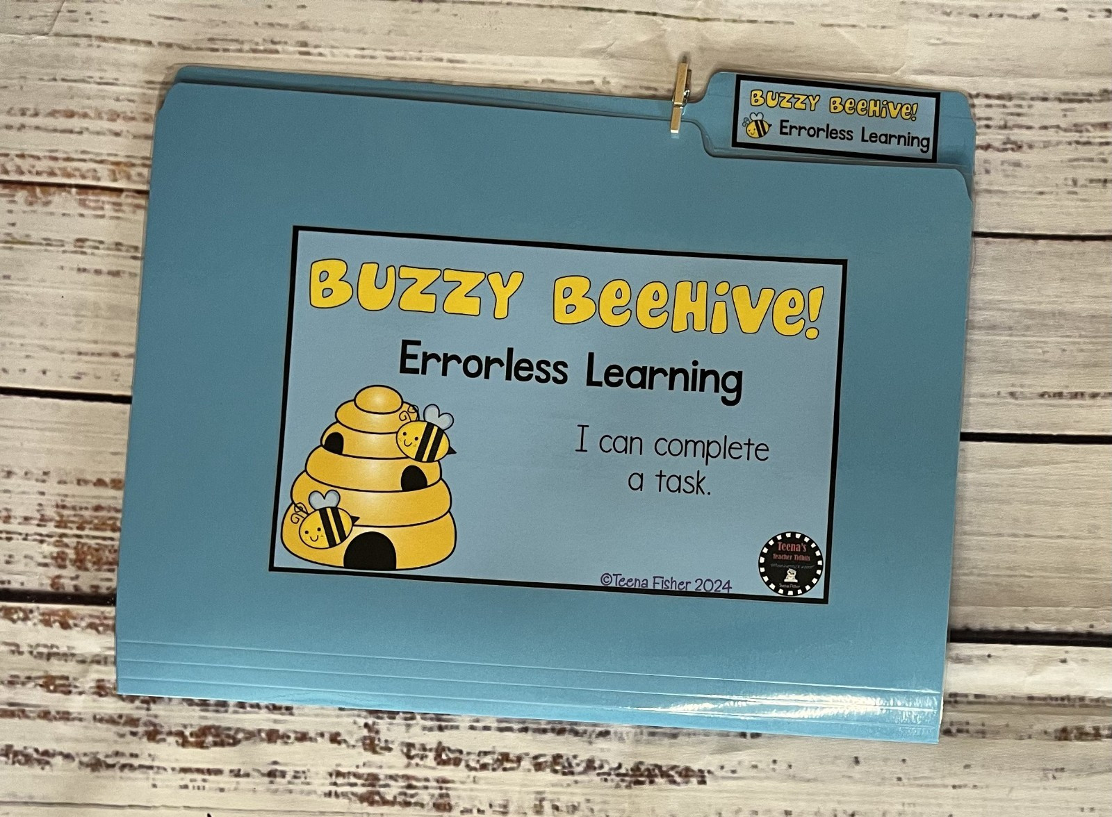 Errorless Learning File Folder Game Buzzy Beehive Special Education Autism Sprin