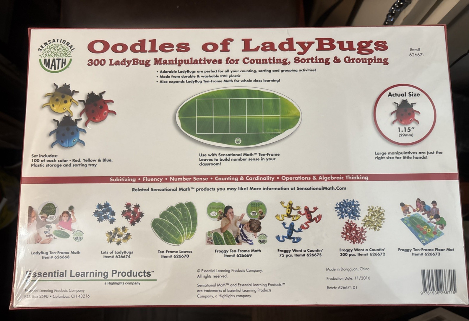 Essential Learning Products Oodles Of Ladybugs 300 Pieces (New In Plastic)