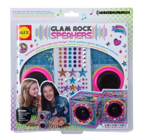 D.I.Y GLAM ROCK SPEAKERS DENIM PRINT DECORATE & DESIGN BRAND NEW ALEX BRANDS