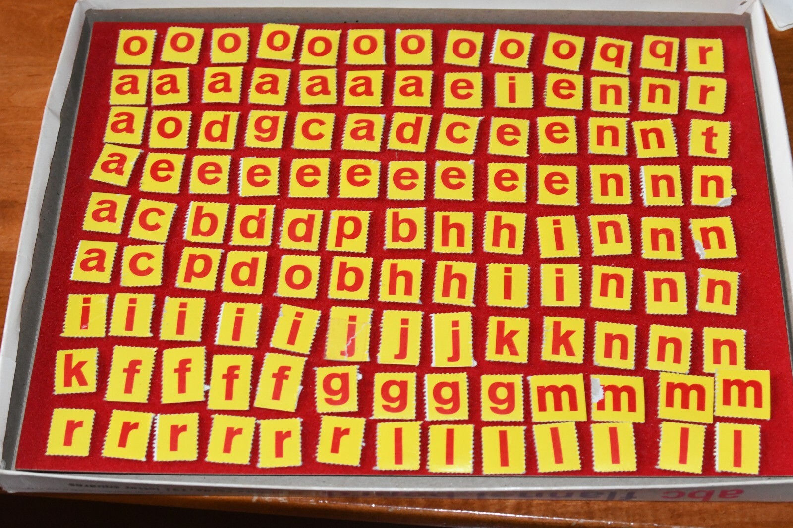 Vintage 1967 Saalfield ABC Flannel Board Set COMPLETE Letters Alphabet Learning