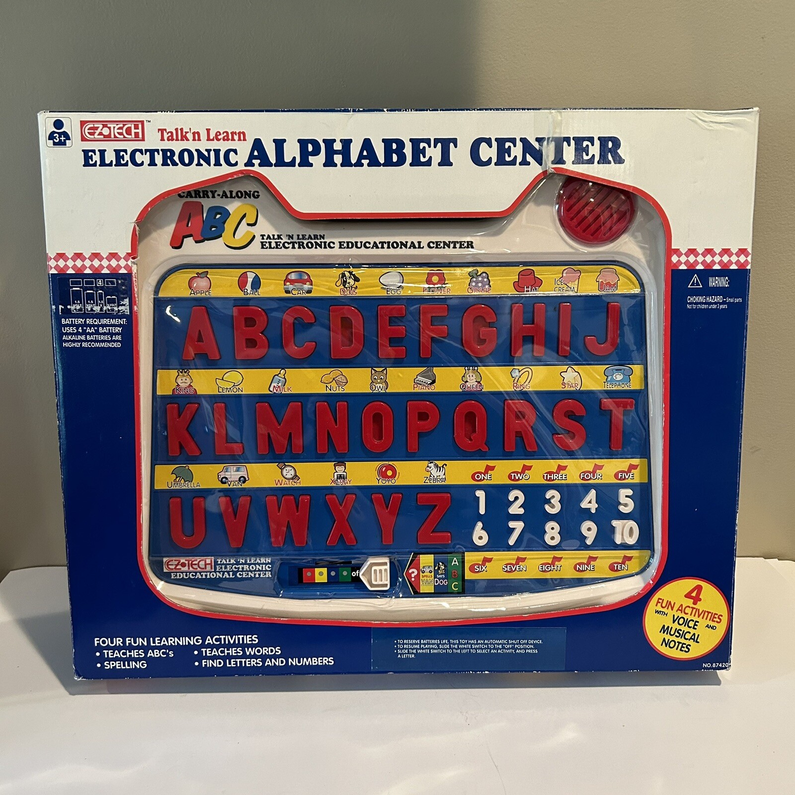 Vintage Talk ‘n Learn Alphabet Center Electronic Educational Center Works
