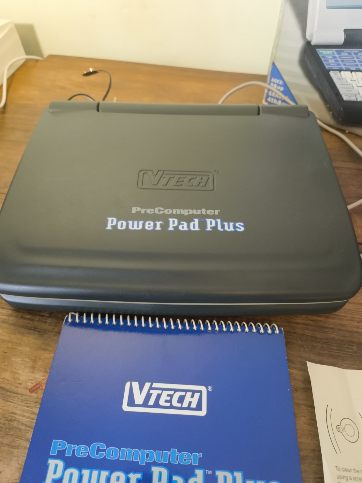 VTech Pre-Computer Power Pad Pro Vintage Educational Laptop Toy Tested w Box