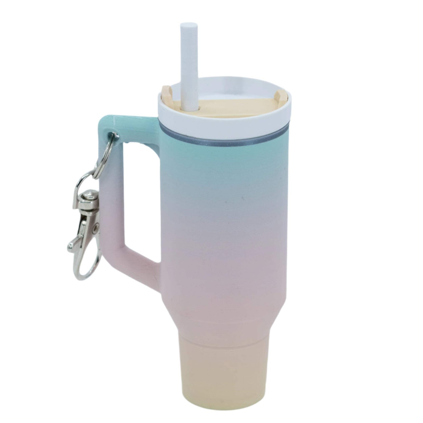 3D Printed Mini Tumbler Cup Key Chain & Chapstick Pouch | Multiple Colors | Blac