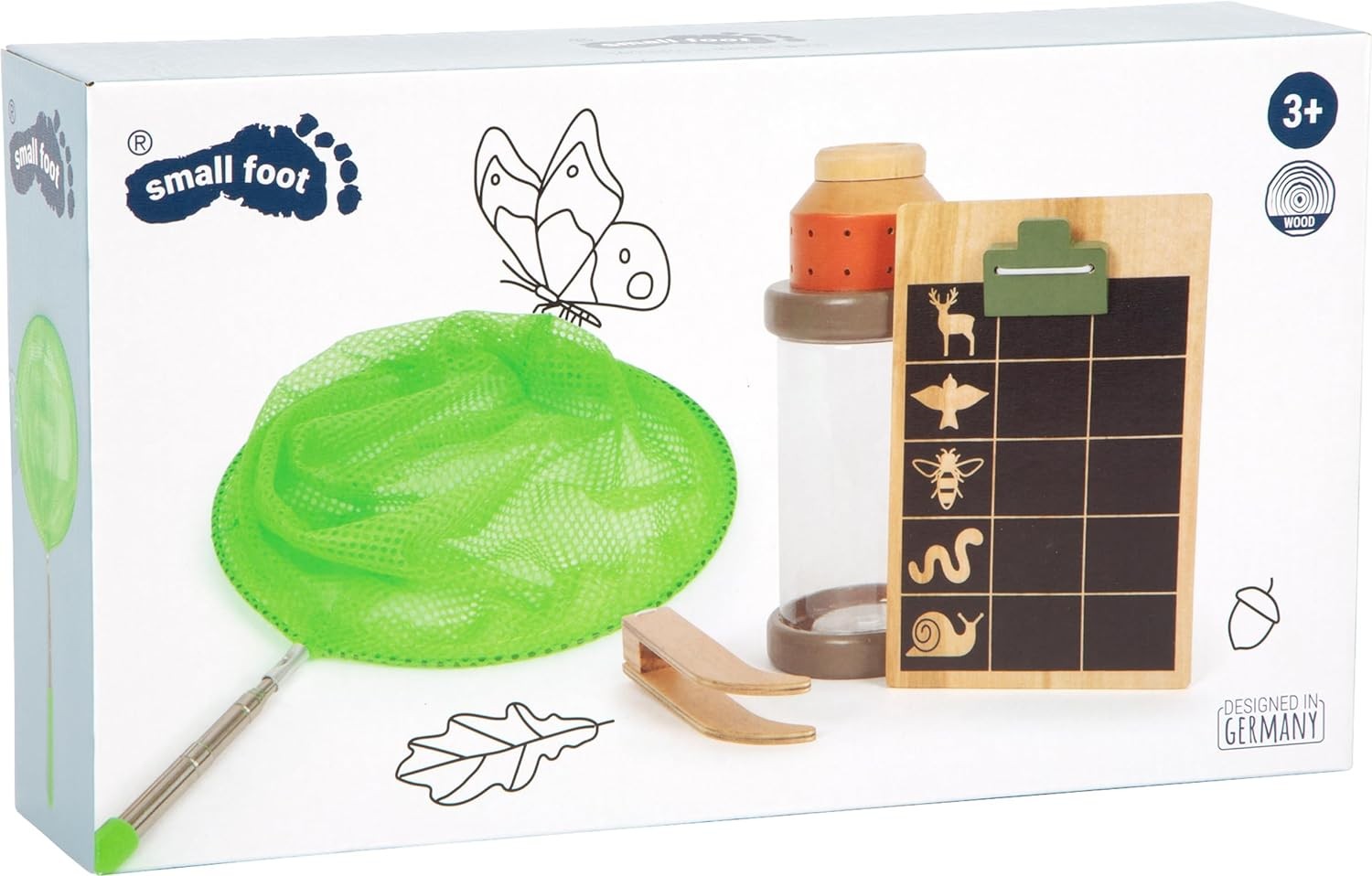 small foot Explorer Discover, Outdoor Toy for Trips into Nature, Play Set for Ch