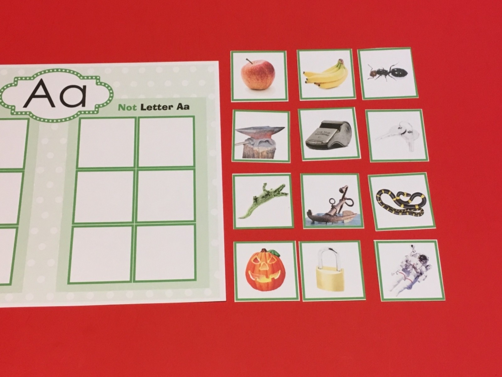 Aa – Zz Letter Sound Sorting Complete – Games PRINTED UNCUT