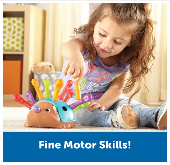 Learning Resources Spike Hedgehog: Montessori Toy for Fine Motor Development