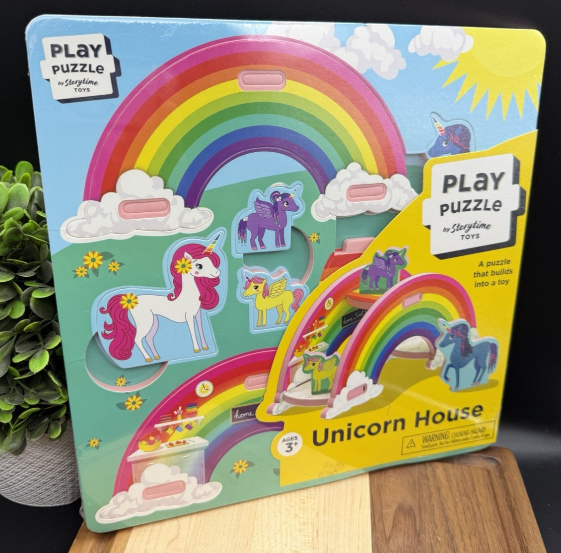 StoryTime Toys – UNICORN HOUSE 3-D Play Puzzle Build and Play SEALED AND NEW