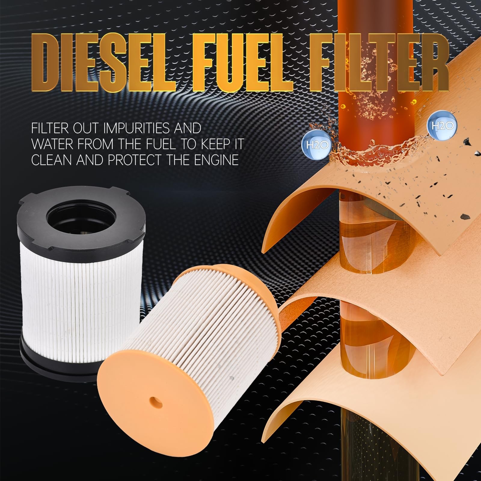 Fuel Oil Filter Kit Fits Nissan Titan XD 2016-2019 | Fits 5.0L V8 Diesel Engi…