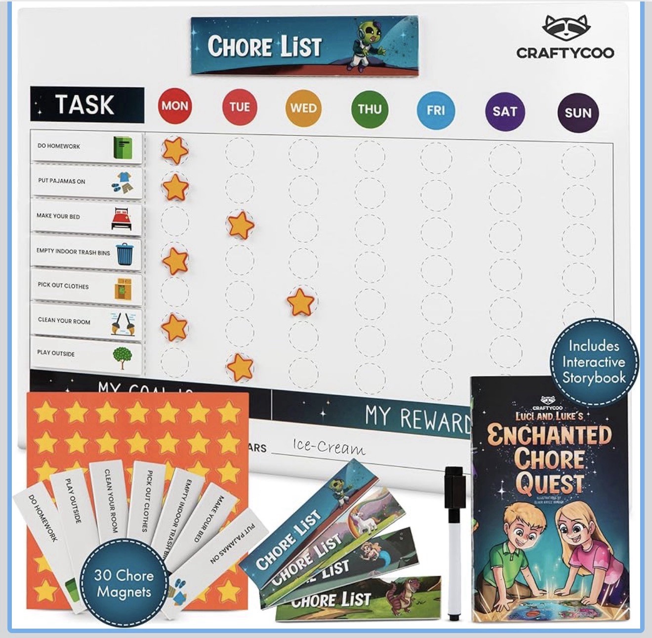 Magnetic Chore Chart Kit