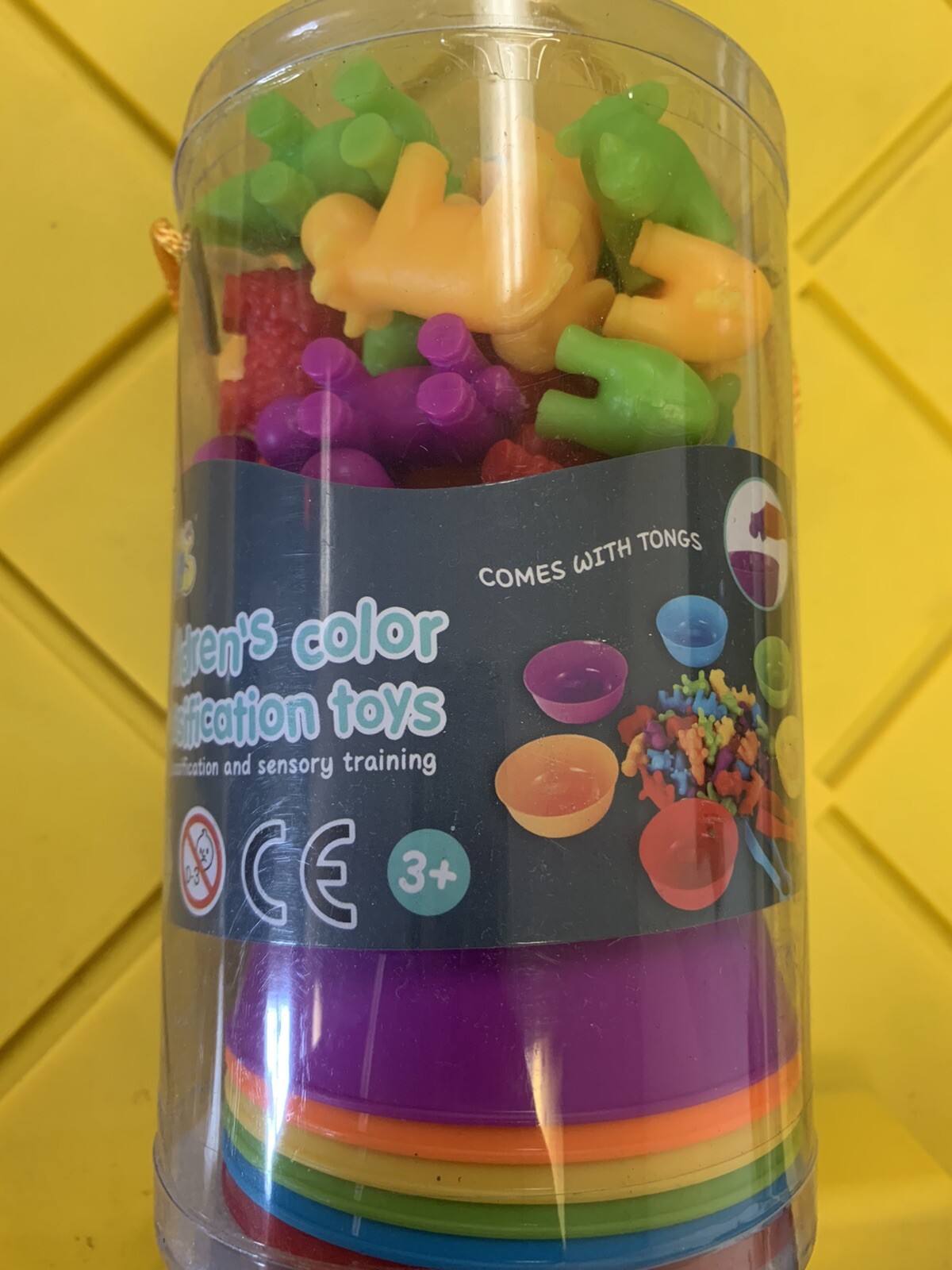 Counting Animal Matching Color Classification Sensory Training Game Sorting Cups