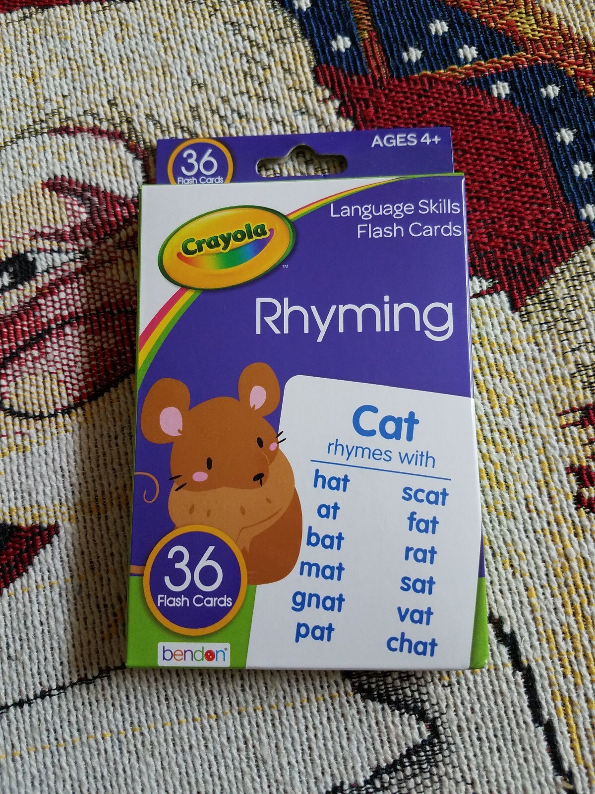 CRAYOLA LEARNING FLASH CARDS Age 3+, 36 Cards/Pk, Select: Learning Pack