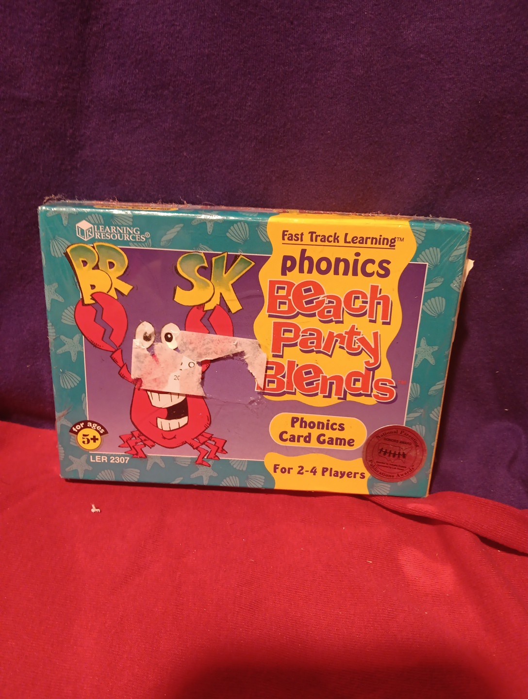 Learning Resources Phonics Beach Party Blends Card Game NEW Homeschool Fast Trac