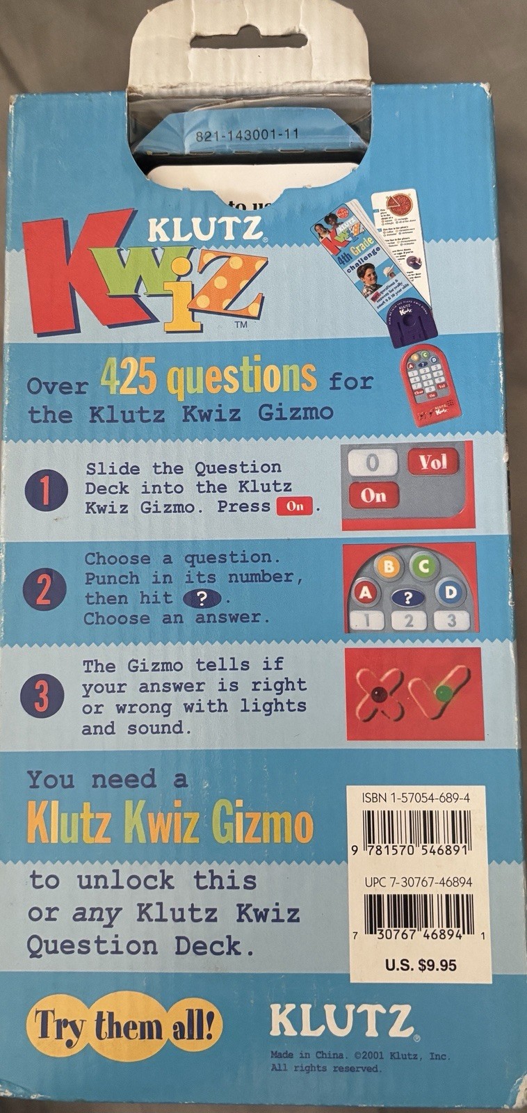K Wiz Klutz 4th Grade Challenge New