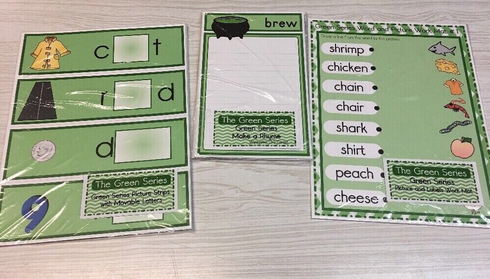The Green Series – Language Kit – (17) Montessori Materials for Primary Language