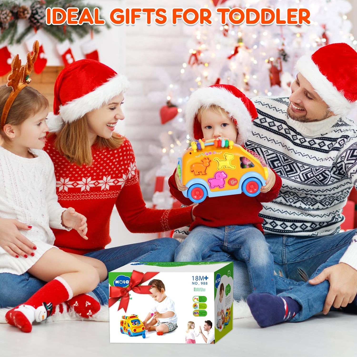 Toy Cars for 2 Year Old Boy Toys, Baby Boy Gifts, Musical Learning Crawling Toys