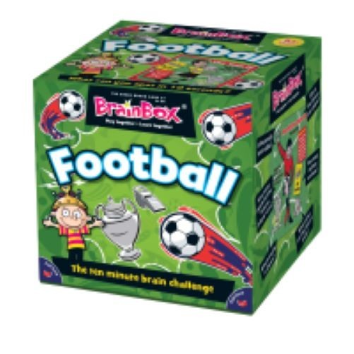 BRAINBOX FOOTBALL NEW BRAIN CHALLENGE CARD GAME – NO USA TARIFFS