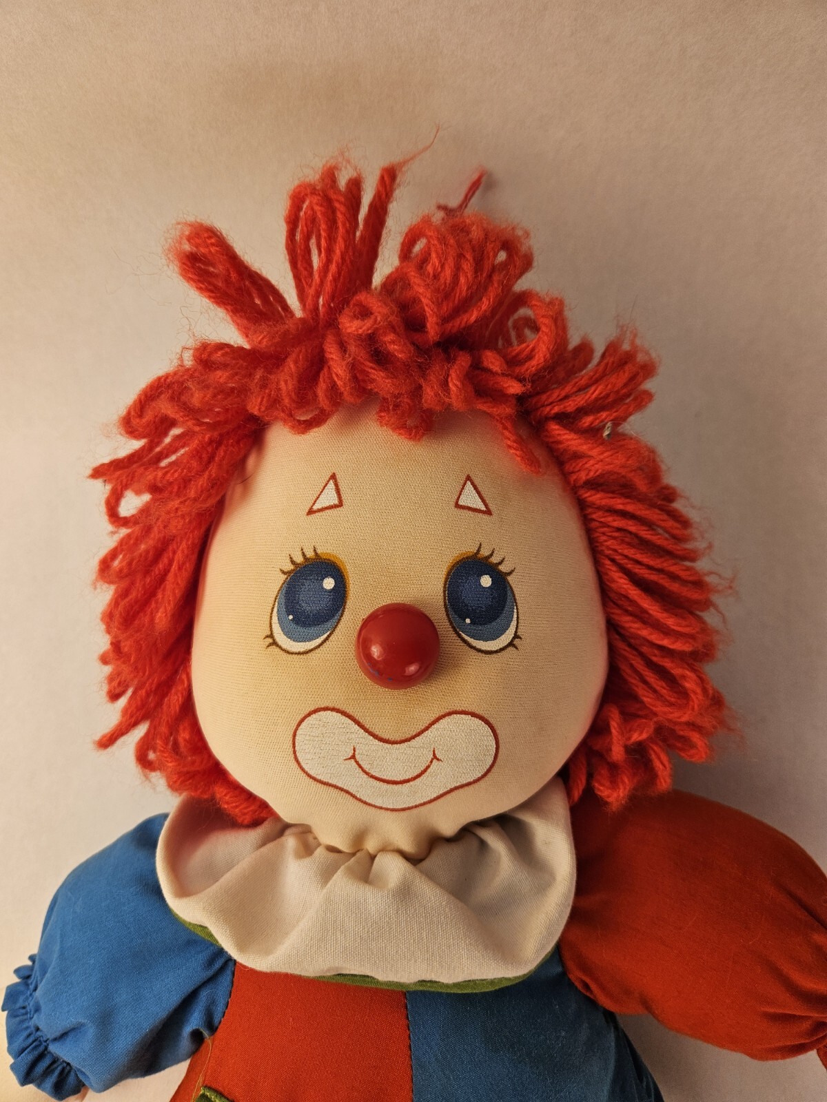 Vintage Doll 1983 American Greetings Amtoy 16” Learn to Dress Clown EUC VTG