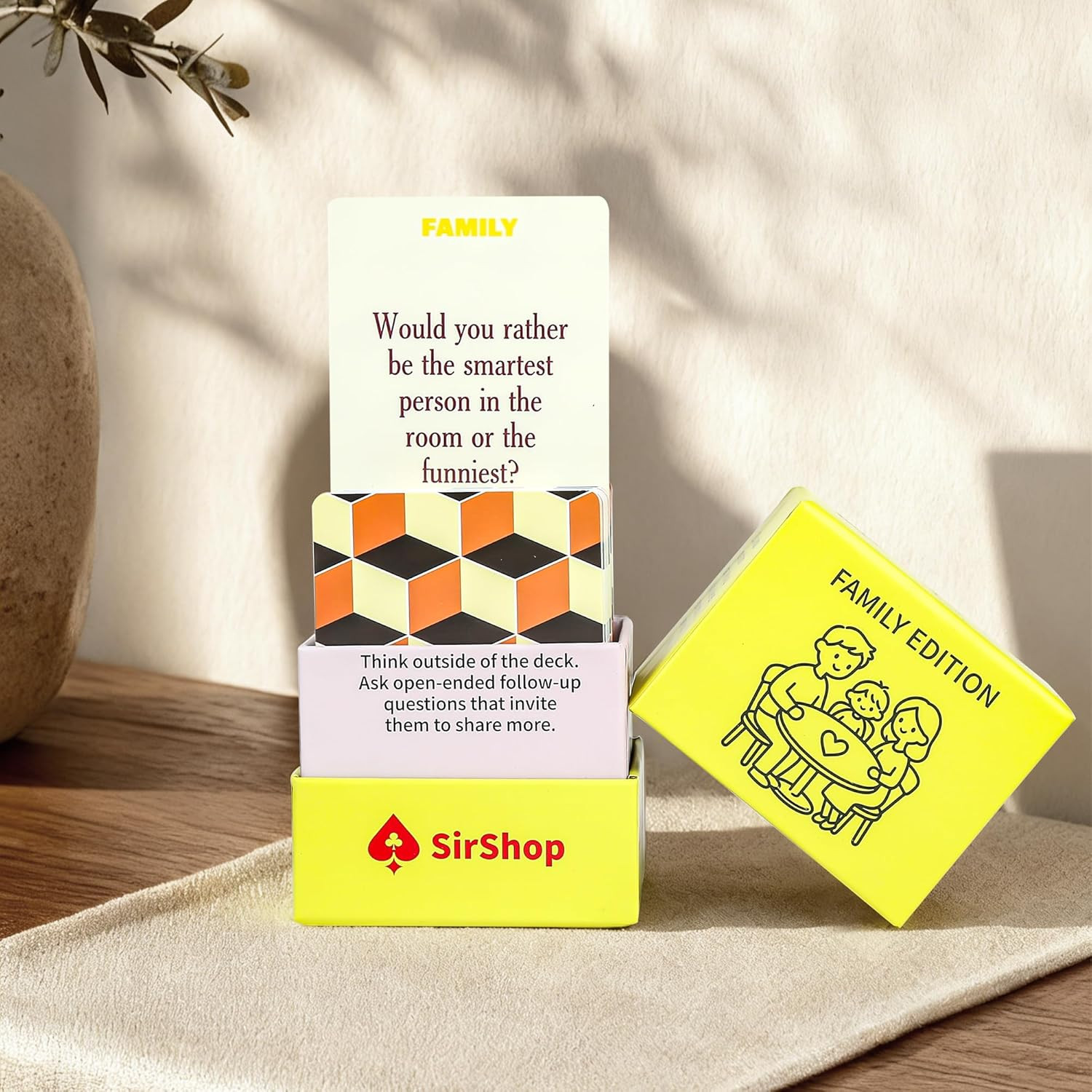 Conversation Cards 150 PC, Meaningful Family Conversation Cards, Engaging Fun Ca