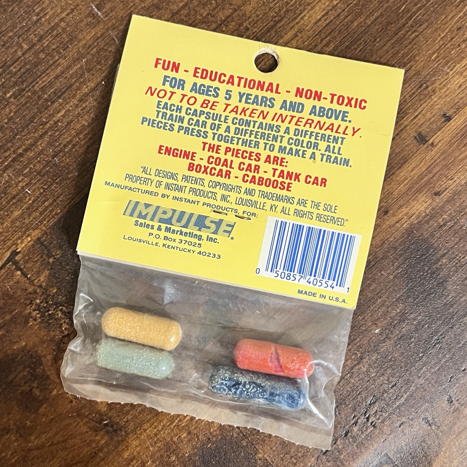 NOS Vintage IMPULSE Sales – Instant Railroad Drop Capsules – Train Set