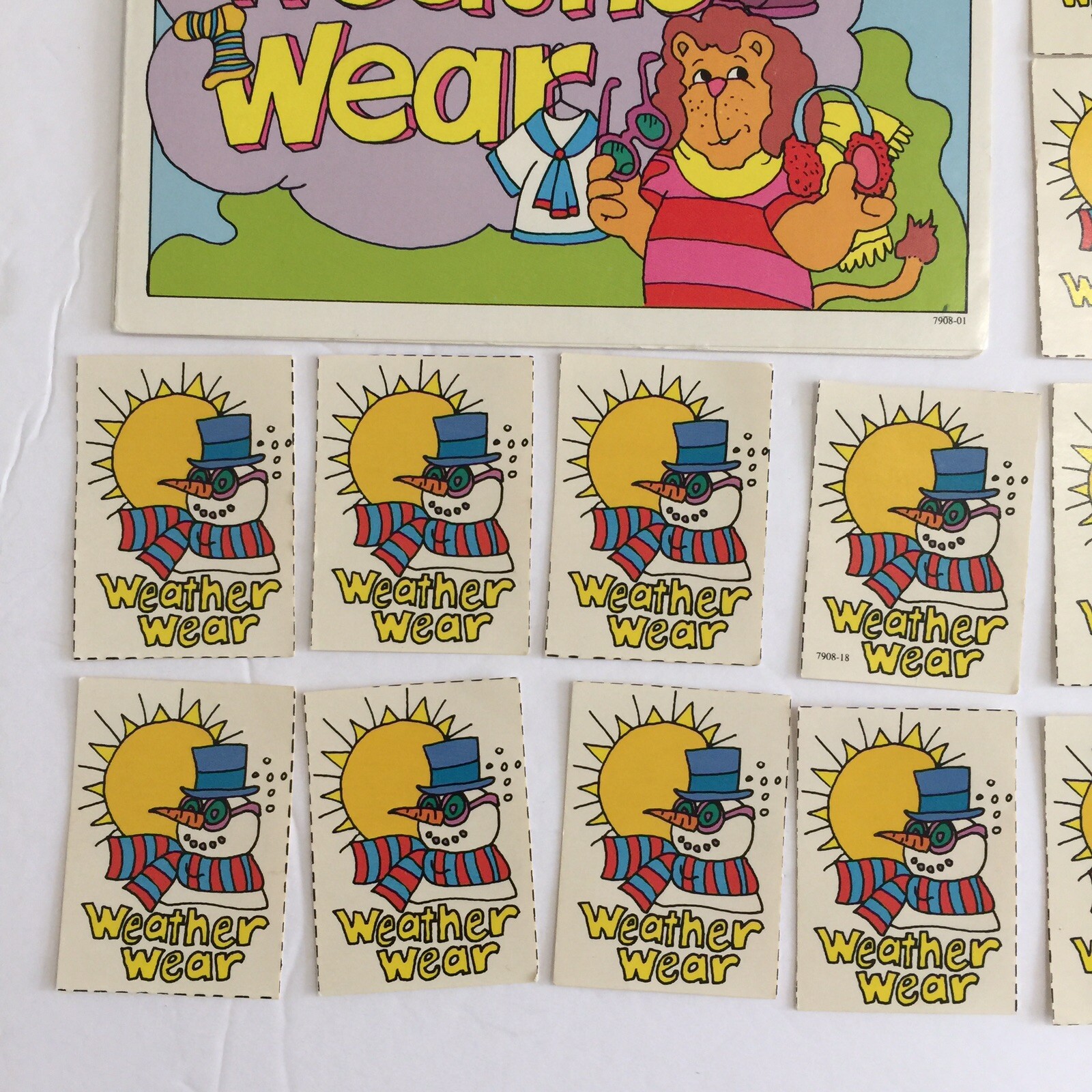 Sweet Pickles Preschool Program Homeschooling Learning Cards – Weather Wear Game