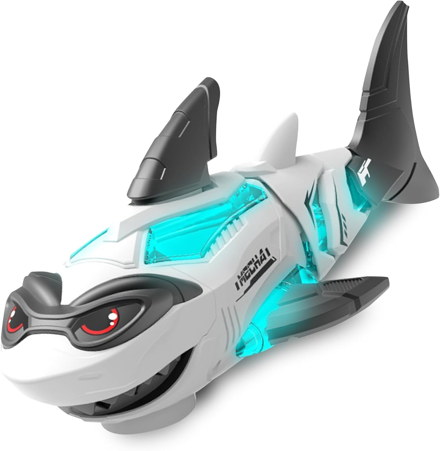Interactive Crawling Shark Toy with Music and Lights for Infants and Toddlers