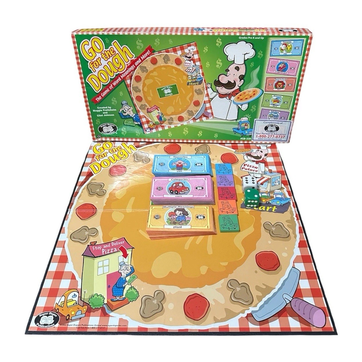 Go for the Dough Board Game Super Duper Missing 1 Pawn Homeschool Vocabulary