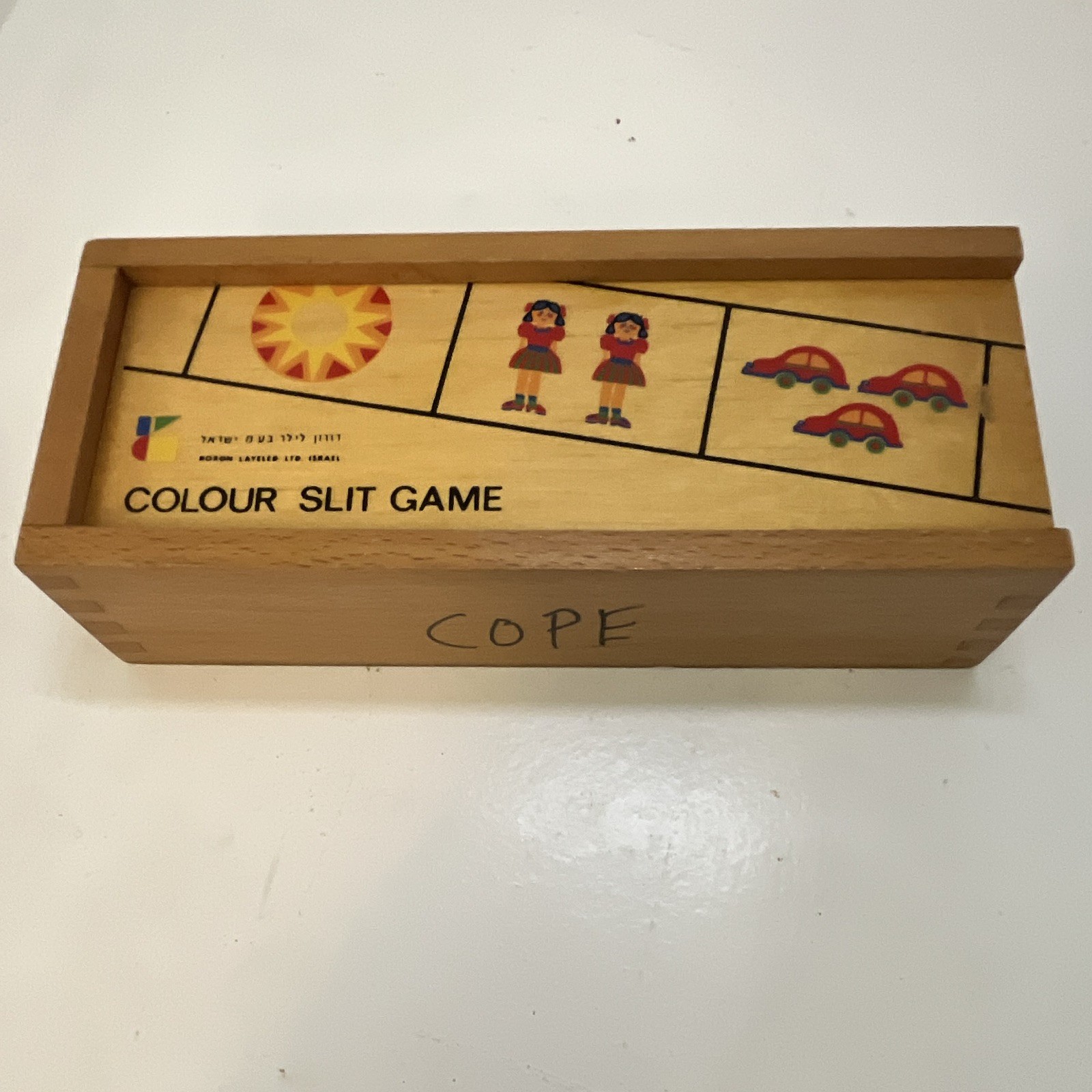 Doron Layeled Ltd Wooden Color Slit Game Set, Multicolor Shapes & Colors