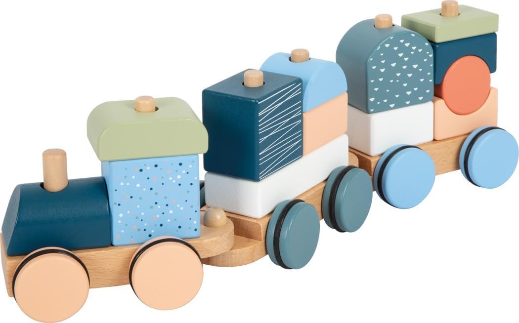 small foot Wooden Train Arctic made of FSC 100%-certified wood, stacking & inser