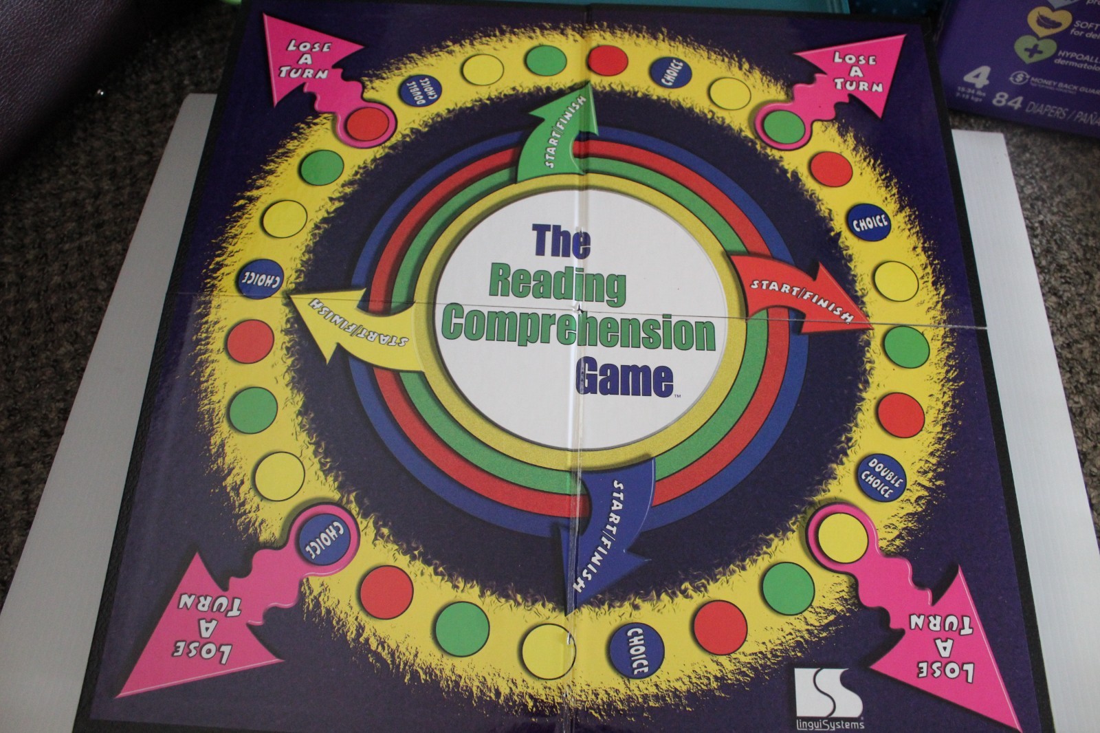 Vintage “The Reading Comprehension Game” by Linguisystems 2000 Missing 2 Pieces