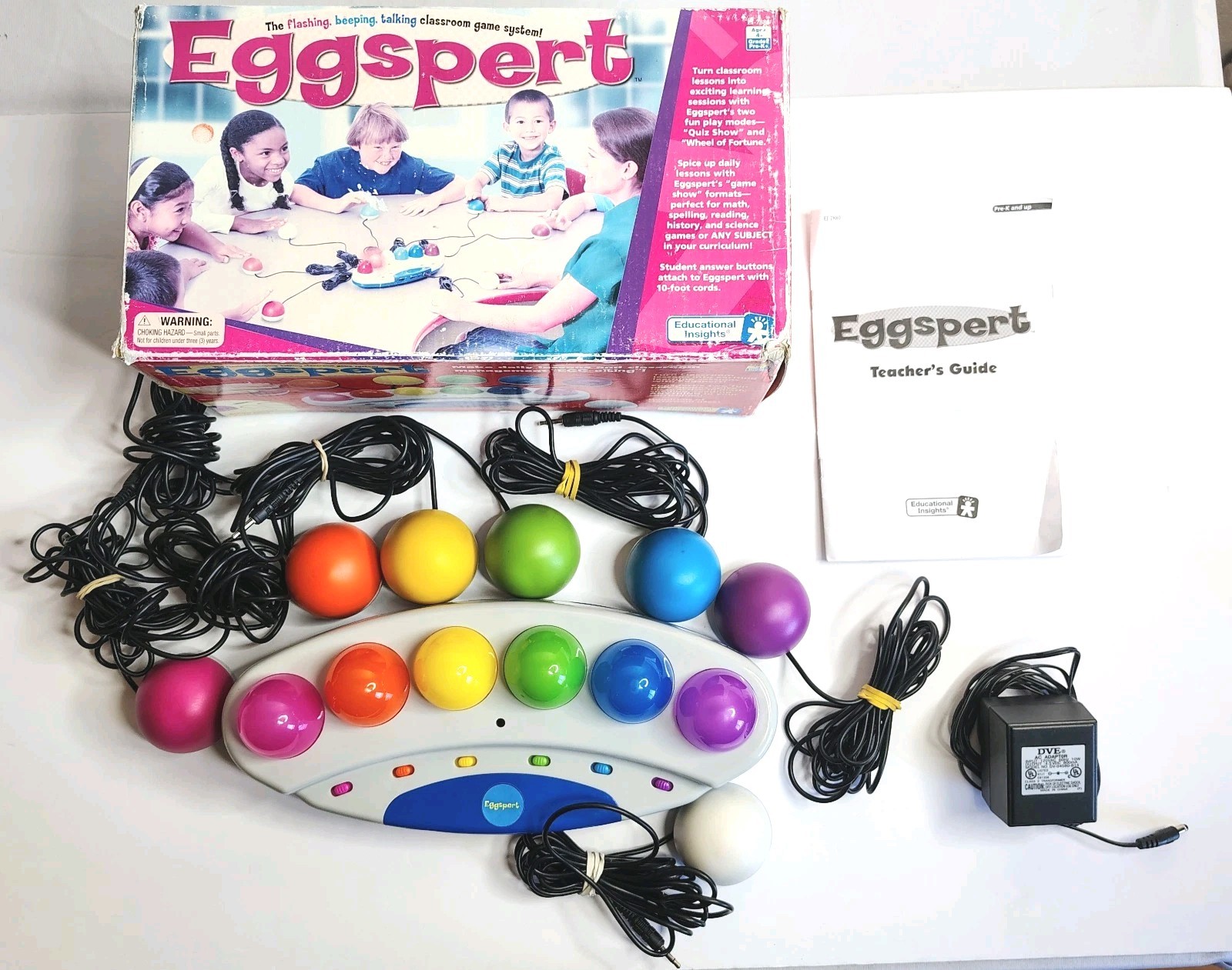 Eggspert 7880 Classroom Educational Buzzer Game Lights & Sounds Homeschool Works