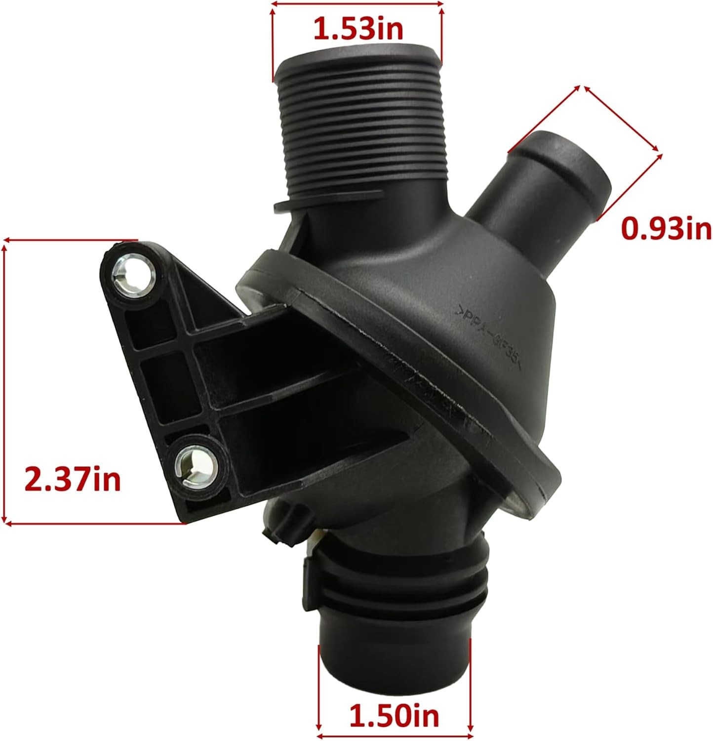 Engine Coolant Thermostat Housing Assembly Compatible For 2012-2017 BMW 125i 228