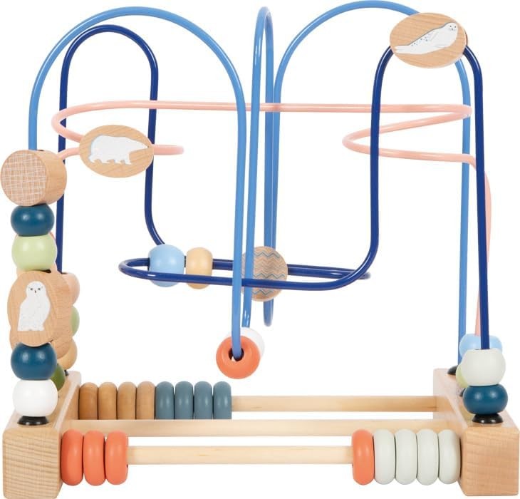 small foot Bead Maze Arctic made of FSC 100%-certified wood, motor activity toy