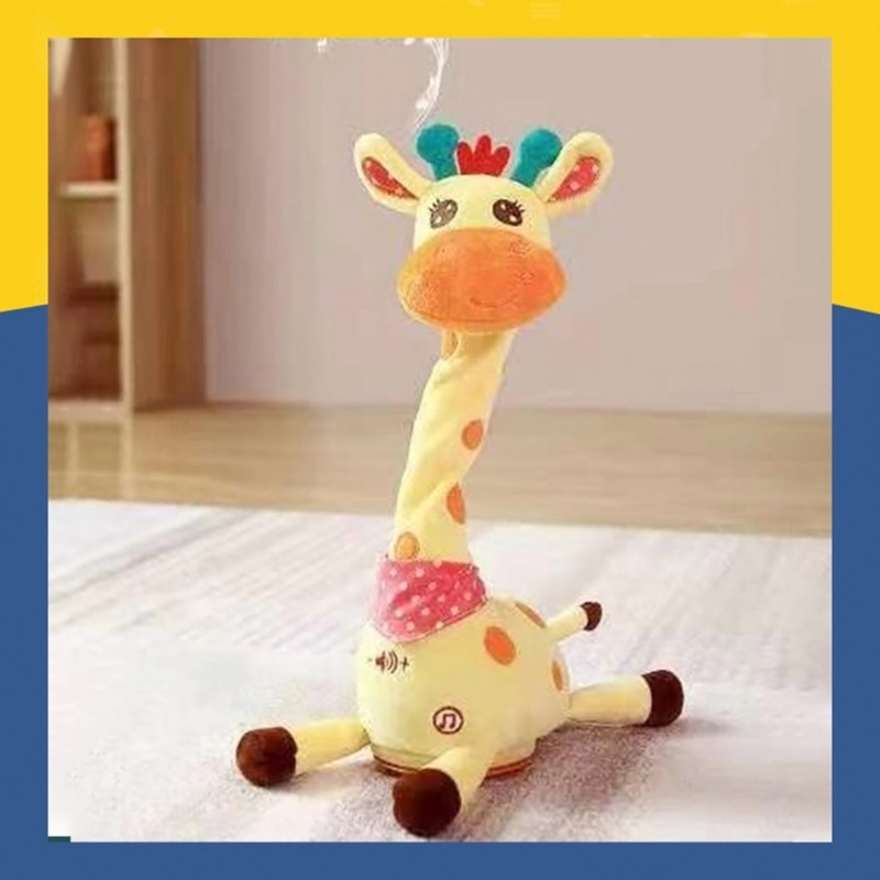 Musical Giraffe Plush Toy With Adjustable Volumes For Child Entertainment