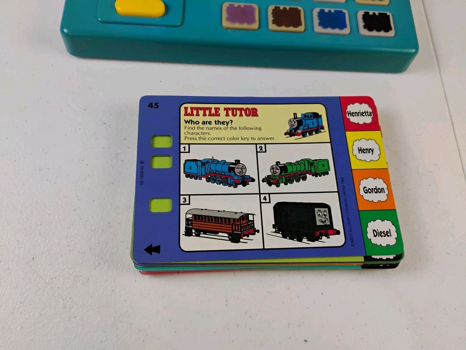 VTG Thomas the Tank Engine Little Tutor 25 Cards Complete Vtech Rare Tested