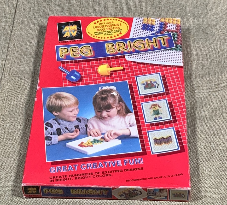 PEG BRIGHT 1988 AMAV #4512 VINTAGE NIB KIDS Great Creative Fun Ages 4-10 Years
