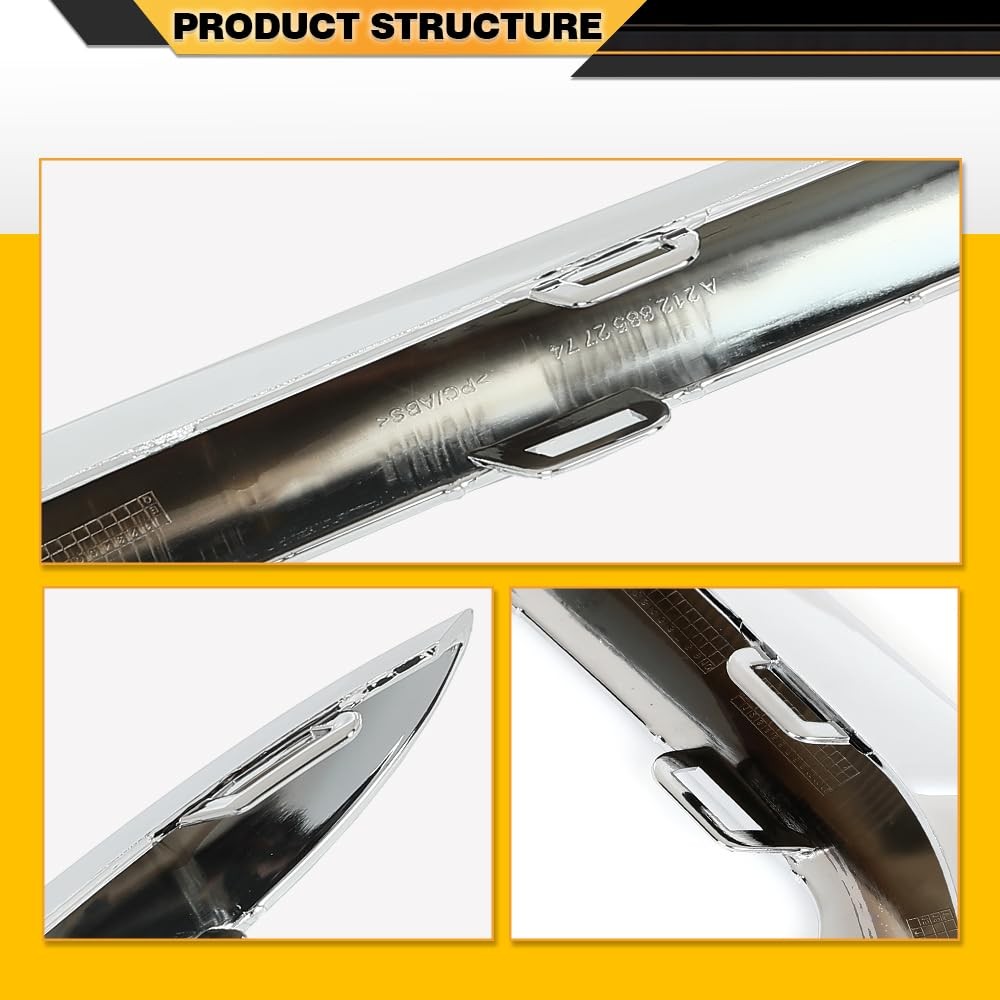 Chrome Front Bumper Trim Molding for Benz E-Class W212 E200 E250 Bumper Trim