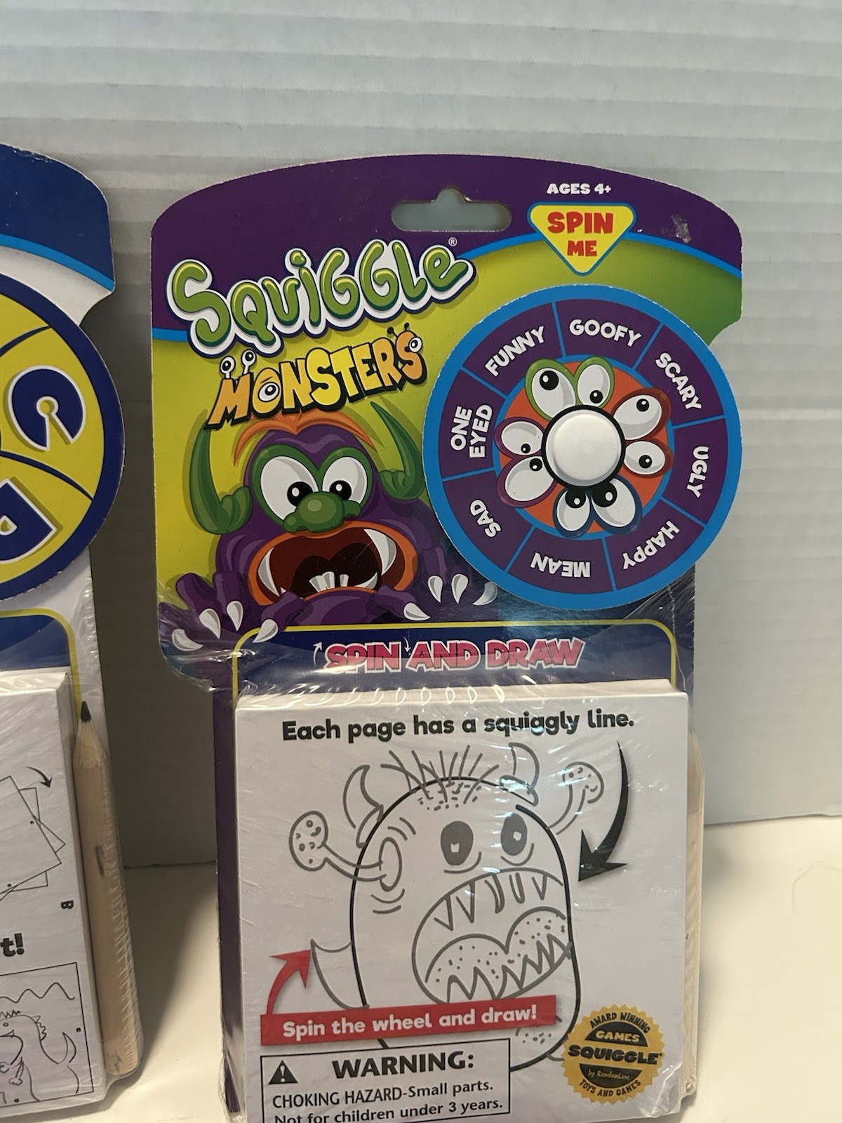 SQUIGGLE GAMES . Lot Of 6. Educational Learning Games Three Different- NEW.