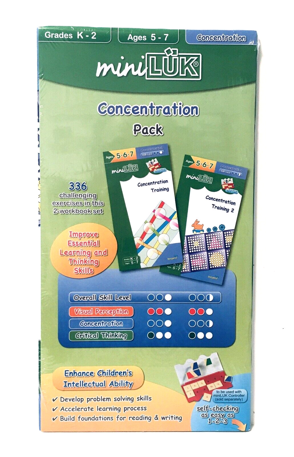 miniLUK Workbook Set for K-2, Ages 5-7