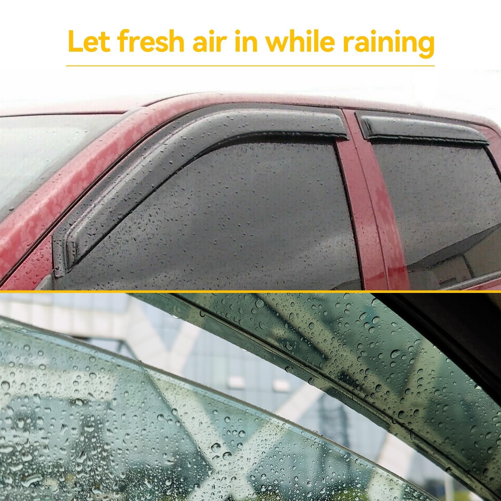 Window Rain Guards for 1999-2007 Sierra/Silverado 1500/2500/3500, Window Vent…