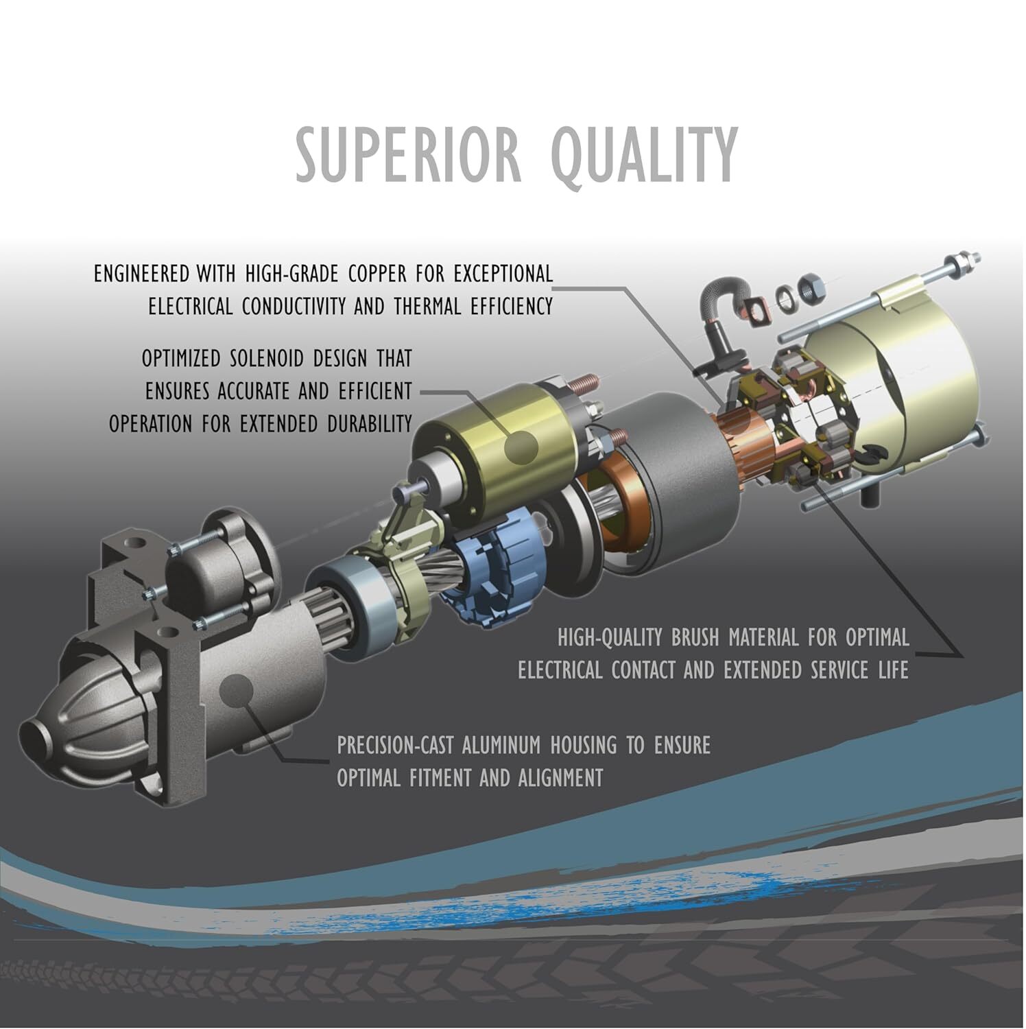 OEG Parts New Starter Compatible with Mercury Mariner Outboard 9.9-25HP