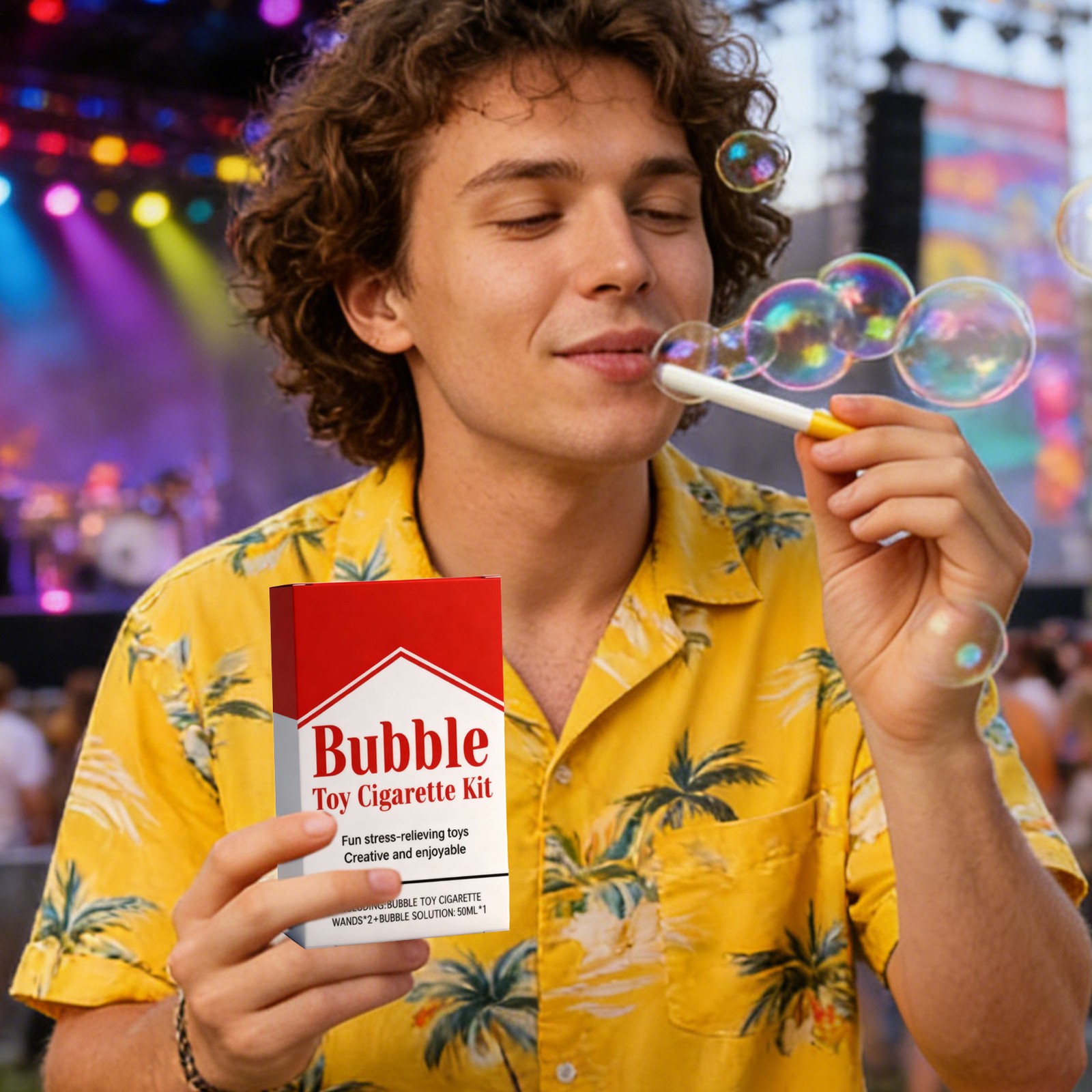 Bubble Toy Cigarette Set Stress Relief Toy Fun Fake Cigarette Mini Bubble Blower