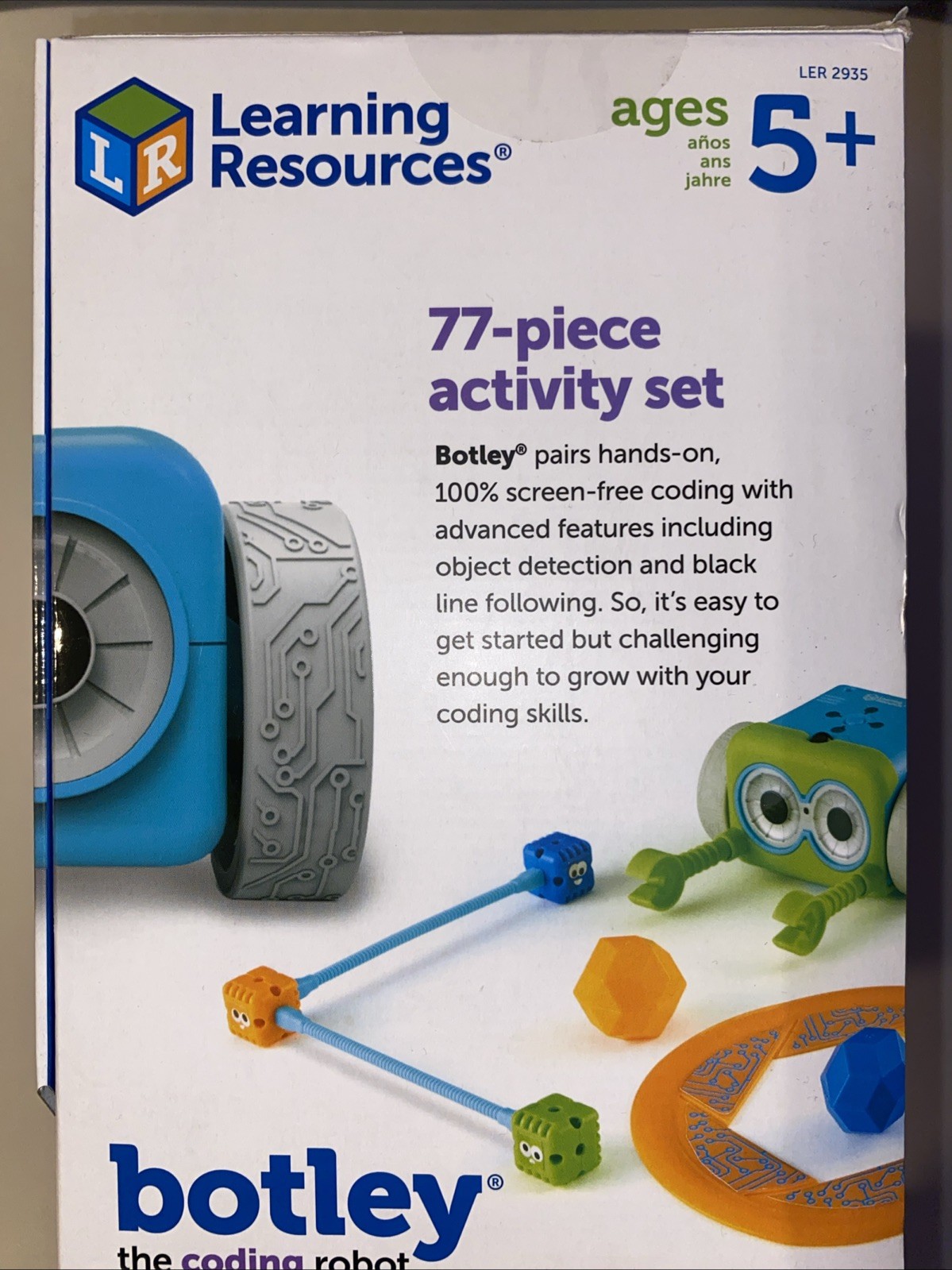 NEW Learning Resources LER2935 Botley The Coding Robot Activity Set 77 Pieces