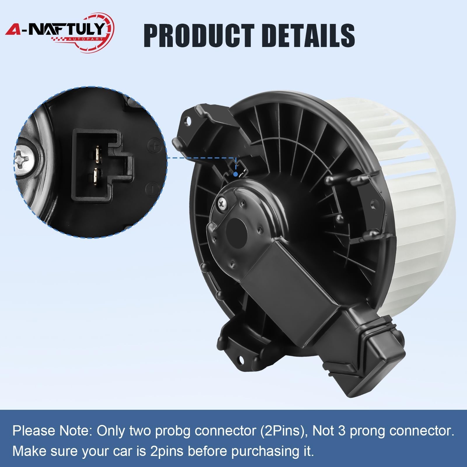 AC Blower Motor with Fan Replacement Fits for 2007-2012 Toyota Yaris, Scion x…