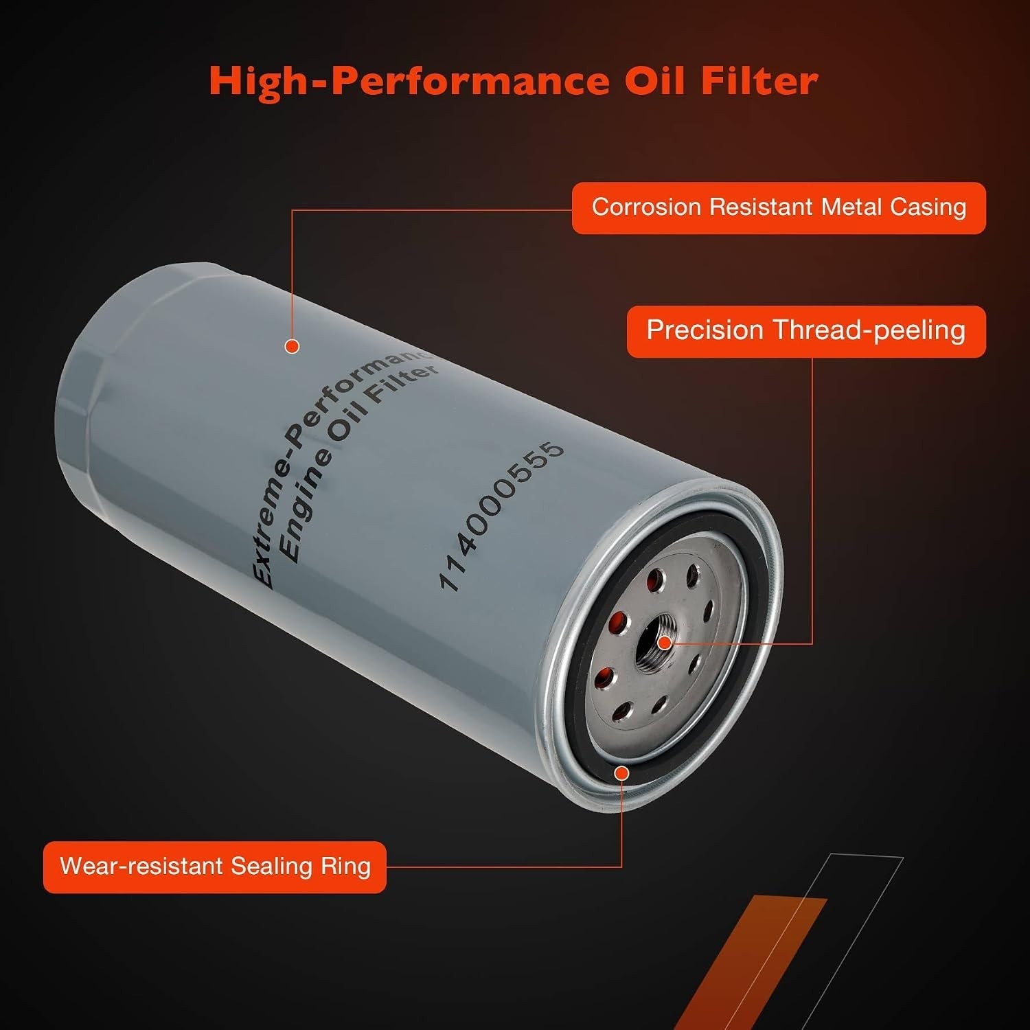 6.6 Duramax Oil Filter 5 Micron Compatible with 2001-2019 Chevy Silverado/GMC…