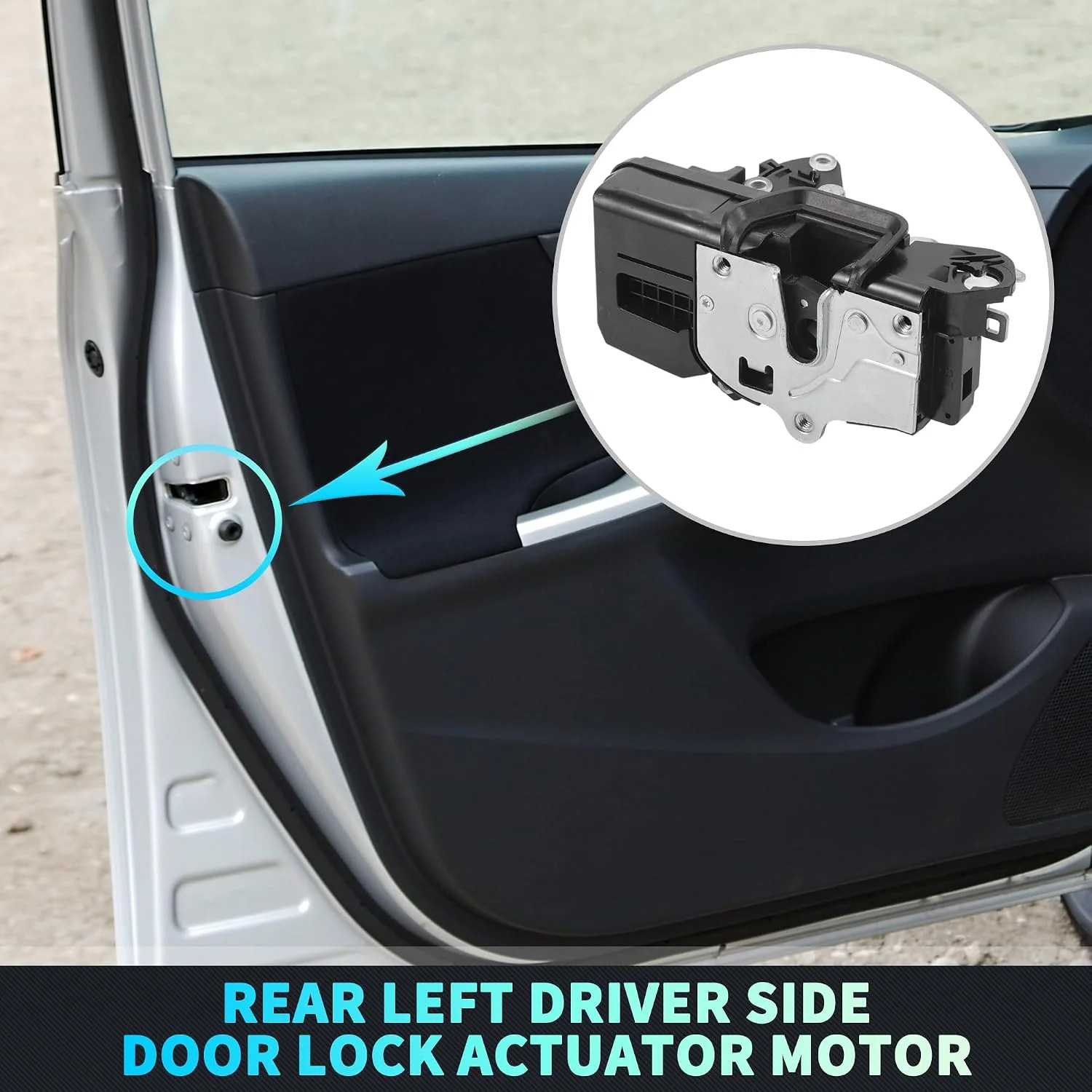 X AUTOHAUX Replacement Front Left Driver Side Power Door Lock Actuator Motor for